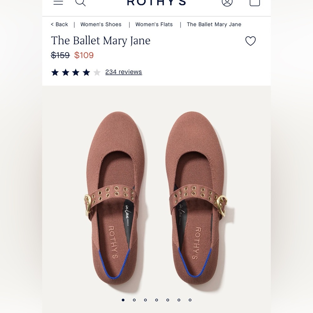 Rothy’s Ballet Mary Jane’s in Hazel